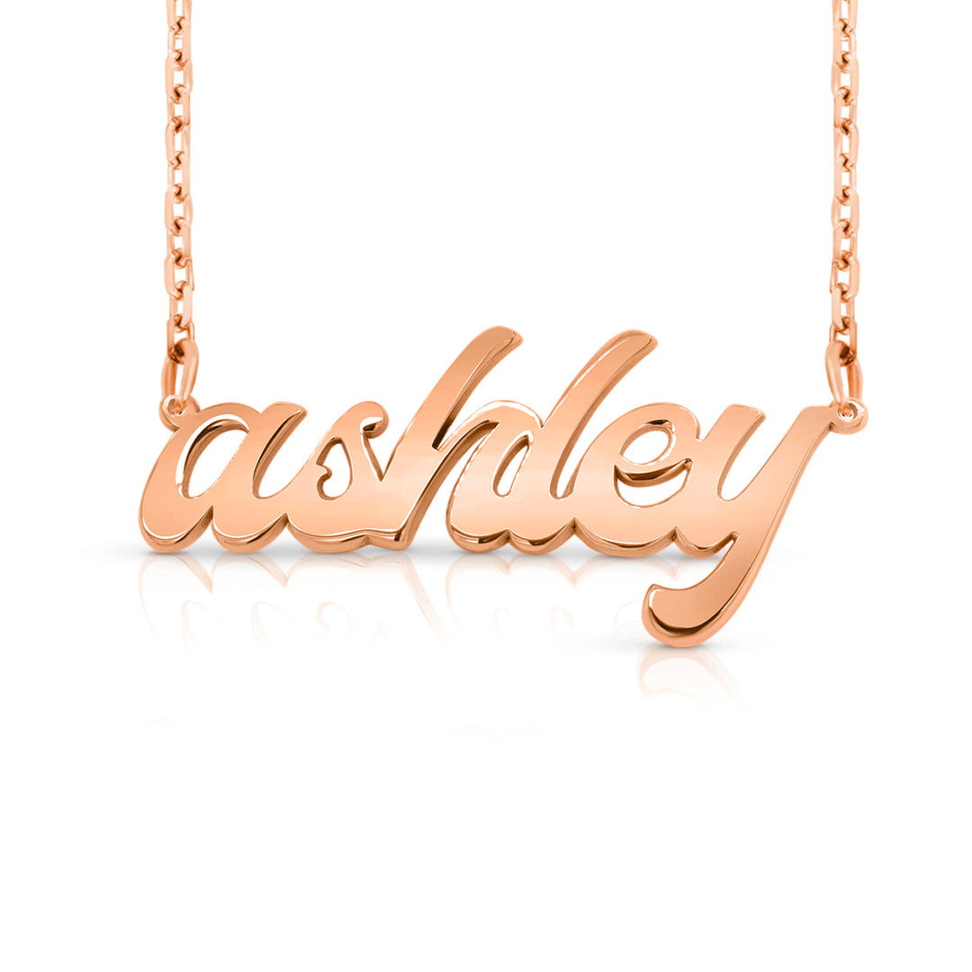 14 Karat Bold Letter Name Necklace