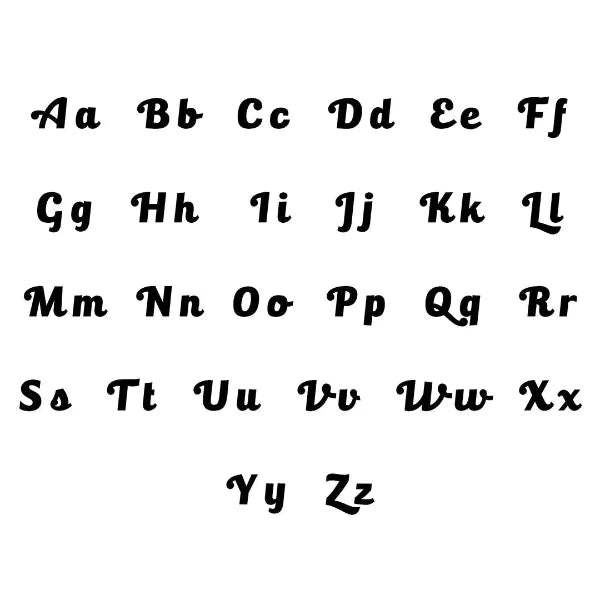 Sterling Silver Bold Print Name Necklace