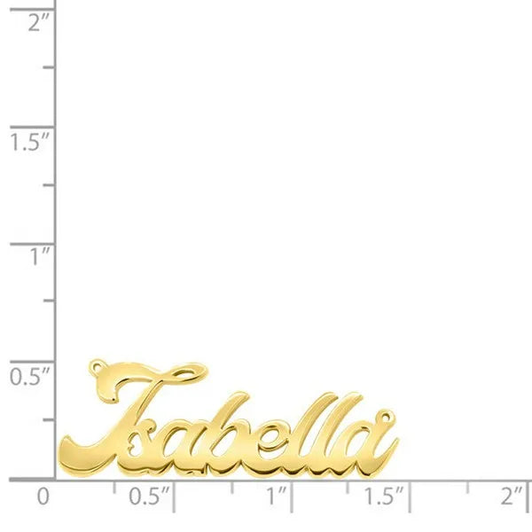 14 Karat Bold Letter Name Necklace