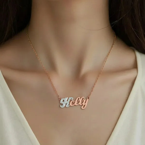 14 Karat Small Name Necklace