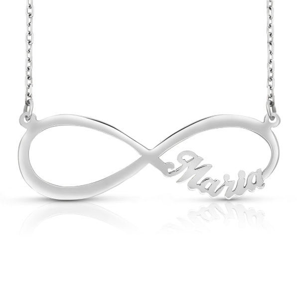 14 Karat Infinity Name Necklace