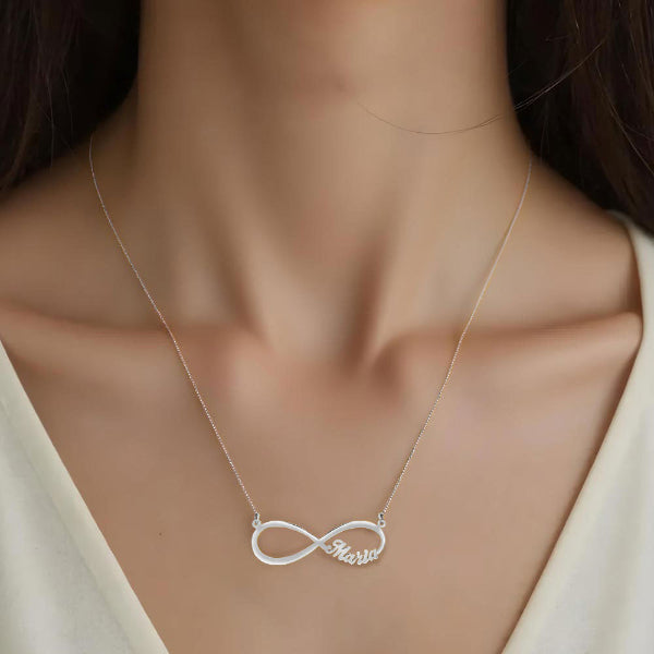 14 Karat Infinity Name Necklace