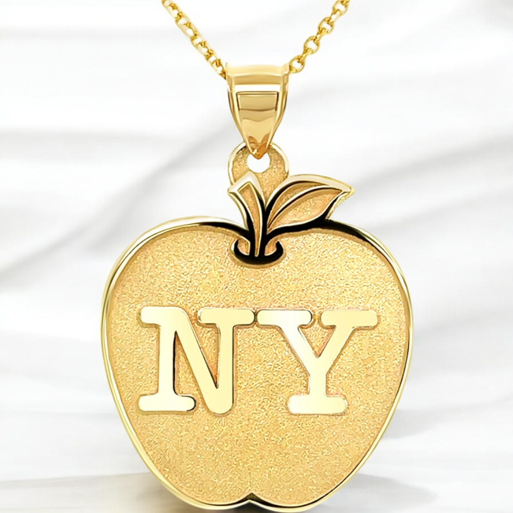 A image showing the final product of the Big Apple Pendant
