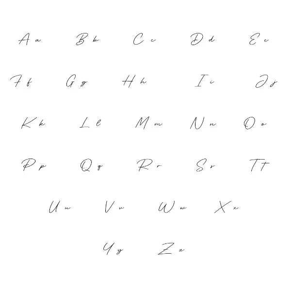 Sterling Silver Thin Script Name Necklace