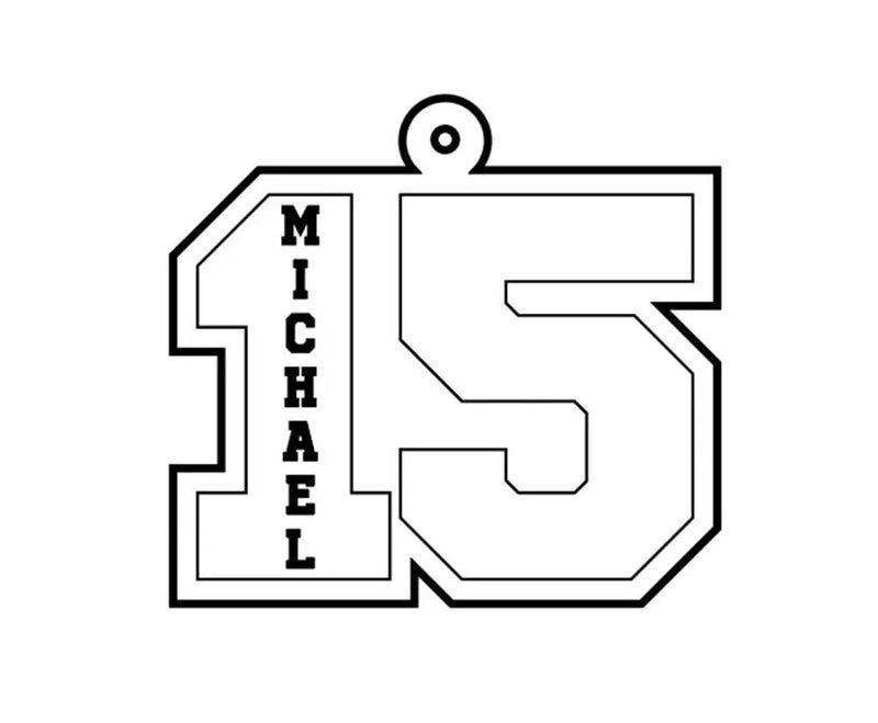 Designing the Pendant: Creating the Number in Vector Art